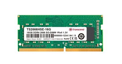 Transcend paměť 16GB SODIMM DDR4 2666 1Rx8 2Gx8 CL19 1.2V