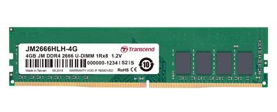 Transcend paměť 4GB DDR4 2666 U-DIMM (JetRam) 1Rx8 CL19