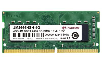 Transcend paměť 4GB SODIMM DDR4 2666 1Rx8 512Mx8 CL19 1.2V