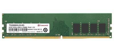 Transcend paměť 8GB DDR4 2666 U-DIMM 1Rx8 1Gx8 CL19 1.2V