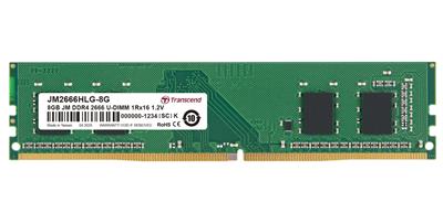 Transcend paměť 8GB DDR4 2666 U-DIMM (JetRam) 1Rx16 CL19