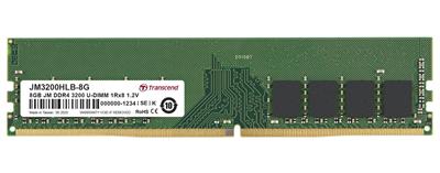 Transcend paměť 8GB DDR4 3200 U-DIMM (JetRam) 1Rx16 1Gx16 CL22