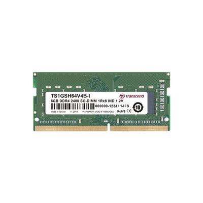 Transcend paměť 8GB Industrial SODIMM DDR4 2400 1Rx8 CL17