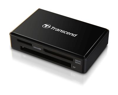 Transcend RDF8 USB 3.0 čtečka paměťových karet SDHC/SDXC (UHS-I), microSDHC/SDXC (UHS-I), CompactFlash (UDMA7), černá