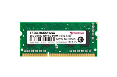 Transcend SODIMM DDR3 2GB 1600Mhz, 1Rx16, CL11