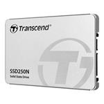 TRANSCEND SSD250N 2TB NAS SSD disk 2.5'' SATA III 6Gb/s, 3D TLC, Aluminium casing, 560MB/s R, 480MB/s W, stříbrný