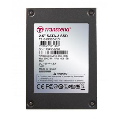 Transcend SSD420, 128GB, SSD disk2.5" SATA3, MLC, Ind.