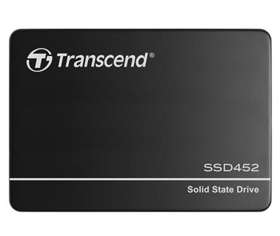 TRANSCEND SSD452K 128GB Industrial (3K P/E) SSD disk 2.5" SATA3, 3D TLC, Aluminium case, 560MB/s R, 520 MB/W, černý