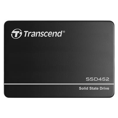 TRANSCEND SSD452K2 64GB Industrial (3K P/E) SSD disk 2.5" SATA3, 3D TLC, Aluminium case, 560MB/s R, 520 MB/W, černý