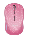 TRUST Myš Yvi Wireless Mouse USB, pink (růžová)