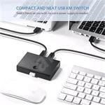 Ugreen USB-A 2.0 2 In 1 Out Sharing KVM Switcher Black