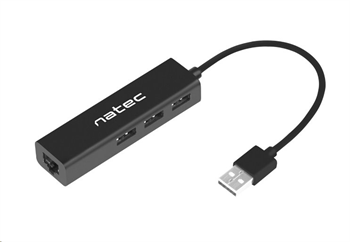 USB HUB Natec Dragonfly rozbočovač 3x USB 2.0 HUB + RJ45