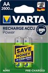 VARTA nabíjecí baterie Power AA 2600 mAh, 2ks