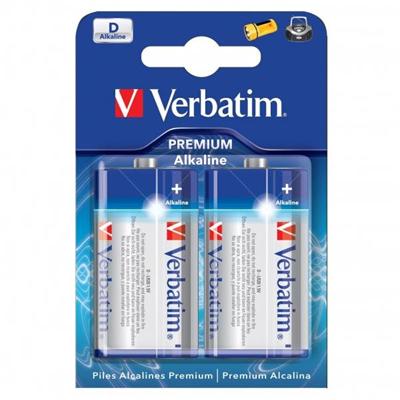 VERBATIM baterie D 1,5V Alkalické 2pck/BAL