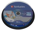 VERBATIM BD-R SL DataLife 25GB, 6x, printable, spindle 10 ks