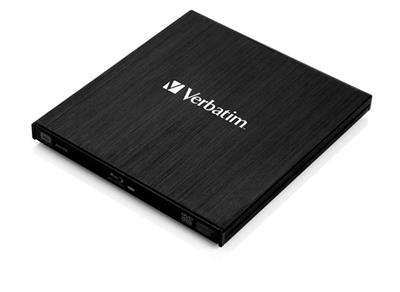 VERBATIM Externí Blu-ray Slimline Ultra HD 4K vypalovačka USB 3.1 Gen 1 (USB-C)