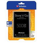 VERBATIM Hard Drive 2,5" 500GB USB 3.0 Ultra Slim Black