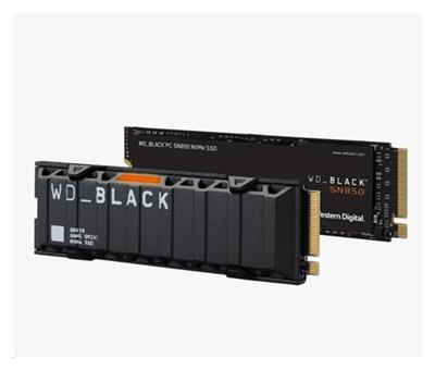 WD BLACK SSD NVMe 500GB PCIe SN850,Gen4, (R:7000, W:4100MB/s)+Chladič