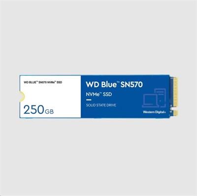 WD BLUE SSD NVMe 250GB PCIe SN 570, Gen3 8 Gb/s, (R:3300, W:1200MB/s)