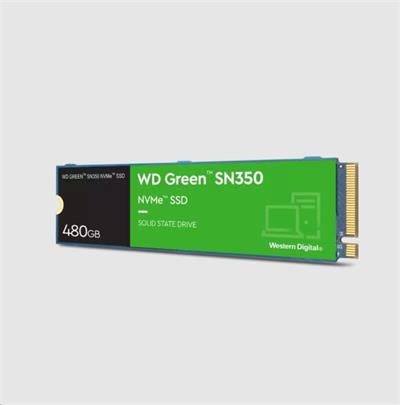 WD GREEN SSD 480GB PCIe SN350,M.2 NVMe,Gen3 8GB/s,(R:2400/W:1650 MB/s)