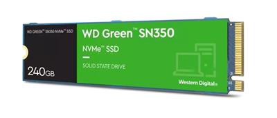 WD GREEN SSD SN350 NVMe WDS240G2G0C 240GB M.2 PCIe Gen3 2280, (R:2400, W:900MB/s)