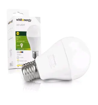 Whitenergy LED žárovka SMD2835 A60 E27 10W bílá mléčná, 806lm