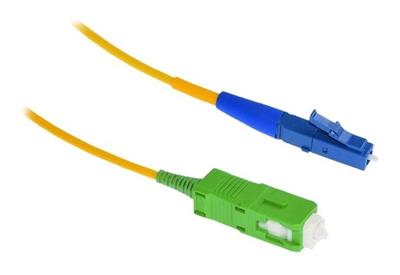 XtendLan Patch kabel,optický,LC-SC/APC,9/125,simplex,LS0H,ultraflexibilní G.657.A1,průměr 2mm,krátký vývod,1m