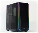 Zalman case miditower K1, ATX MID, Tempered glass & Spectrum LED, bez zdroje, USB3.0, černá