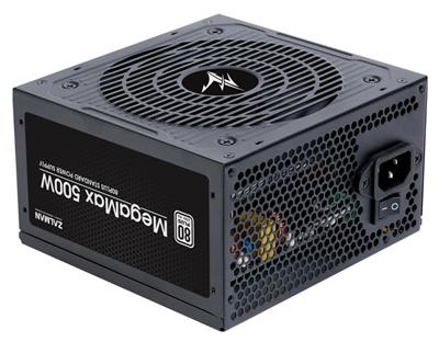 Zalman zdroj MegaMax ZM500-TXII 500W, ATX, aktivní PFC, 120mm ventilátor, 80PLUS