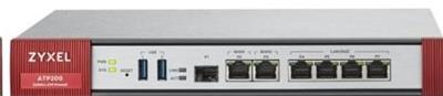 Zyxel ATP200 10/100/1000,2*WAN,4*LAN/DMZ ports,1*SFP,2*USB + 1 Yr Gold Security Pack