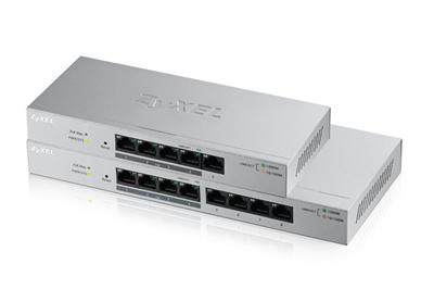 Zyxel GS1200-5HP v2, 5-port Desktop Gigabit Web Smart switch: 5x Gigabit metal, 4x PoE (802.3at, 30W)