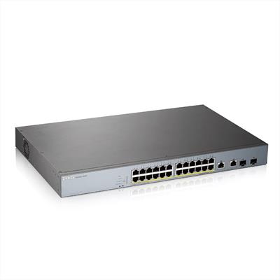 Zyxel GS1350-26HP, 26 Port managed CCTV PoE switch, long range, 375W