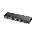 Zyxel GS1920-24v2, 28-port Gigabit WebManaged switch: 24x Gigabit metal +  4x Gigabit combo (metal/SFP), IPv6