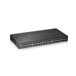 Zyxel GS1920-48v2, 50 Port Smart Managed Switch 44x Gigabit Copper and 4x Gigabit dual pers., hybrid mode, standalone o