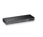 Zyxel GS2220-28, 28-port Managed Layer2+ Gigabit Ethernet switch, 24x Gigabit metal + 4x Gigabit dual personality (RJ45