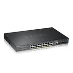 Zyxel GS2220-28HP,EU region,24-port GbE L2 PoE Switch with GbE Uplink (1 year NCC Pro pack license bundled)