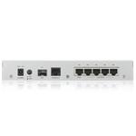 Zyxel VPN50, Advanced VPN Firewall, 50x VPN (IPSec/L2TP), up to 50 SSL VPN (10 included), 1x WAN, 4x LAN/DMZ, 1x SFP, W