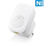 ZyXEL WRE2206, Wireless N300 (802.11n 300Mbps) Range Extender/Repeater, Direcplug design, 1x 10/100Mbps LAN port, WPS b