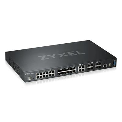 Zyxel XGS4600-32, 32-port Managed Layer3+ Gigabit switch, 24x Gigabit metal + 4x Gigabit dual personality (RJ45/SFP) +